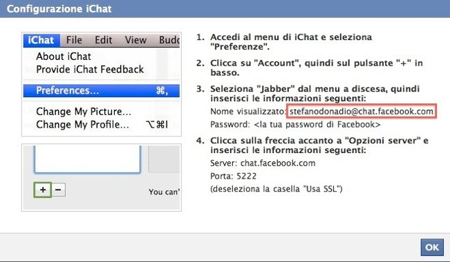Facebook iChat