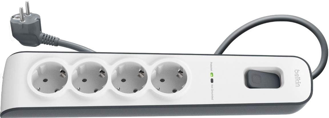 Belkin BSV804VF2M Surge Stripe Protezione dalle Sovracorrenti fino a
