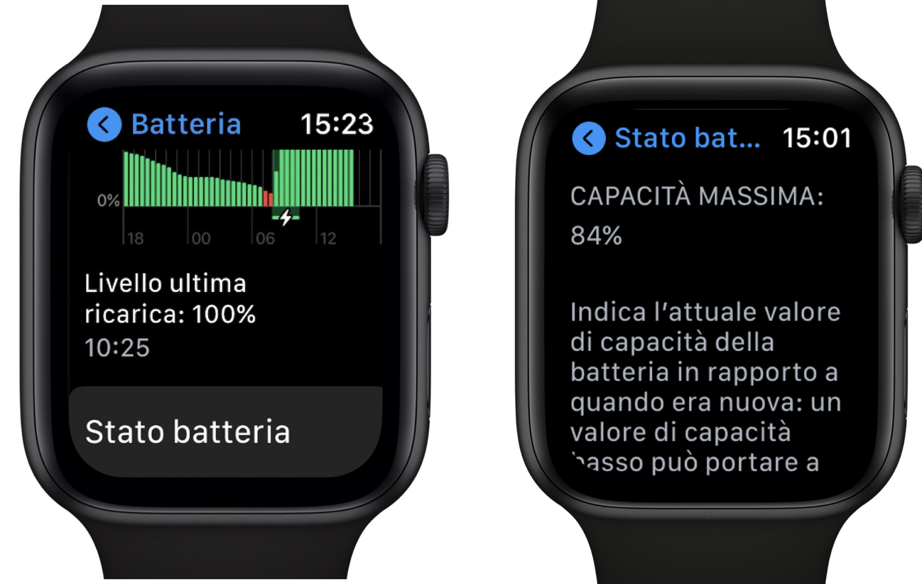 watchOS 7 permette di conoscere la capacità massima della batteria, ma è  preciso? : SPIDER-MAC