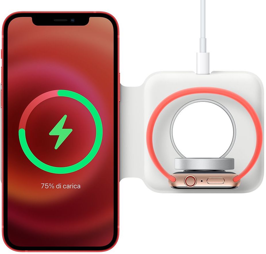 Disponibile l'alimentatore MagSafe Duo di Apple per ricaricare iPhone 12 e  Apple Watch : SPIDER-MAC